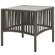 vidaXL PE Rattan & Steel Sunlounger Set of 2 in Gray