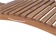 vidaXL Sunlounger in Warm Brown