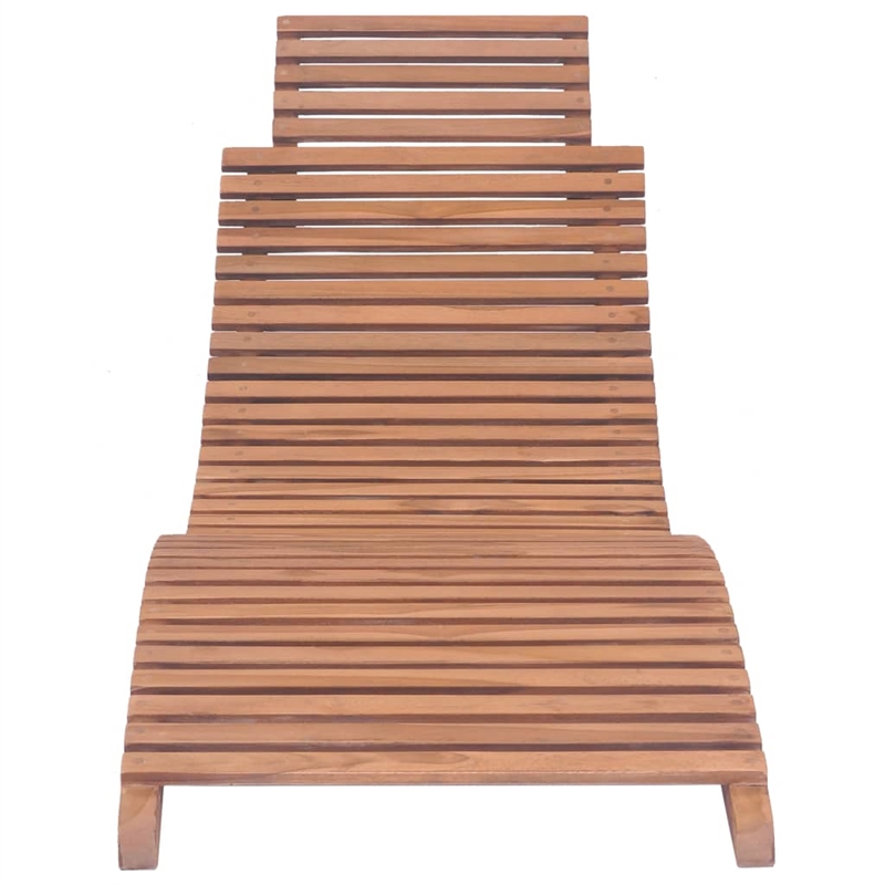 vidaXL Sunlounger in Warm Brown