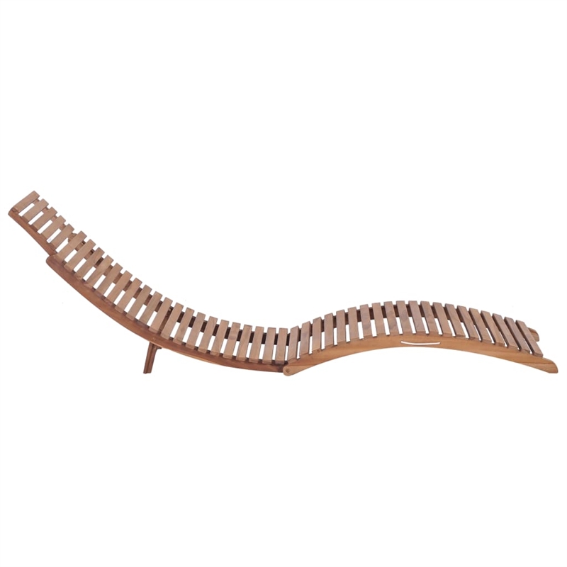 vidaXL Sunlounger in Warm Brown