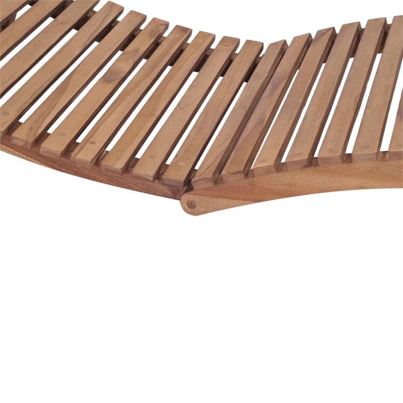 vidaXL Sunlounger in Warm Brown