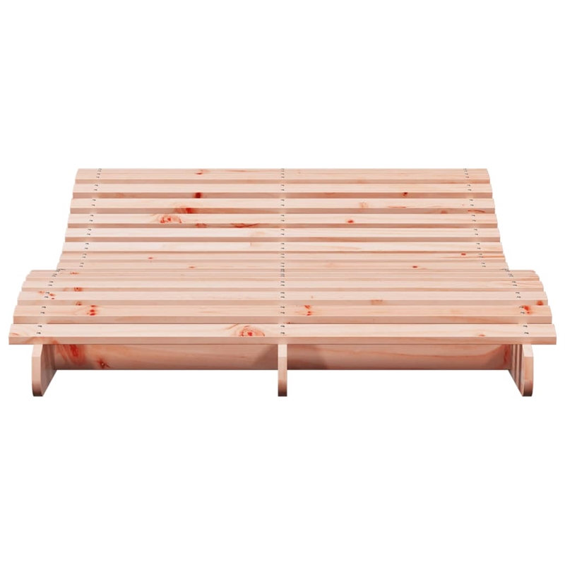 vidaXL Solid Douglas Wood Sun Lounger Large in Natural Wood