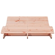 vidaXL Solid Douglas Wood Sun Lounger Large in Natural Wood