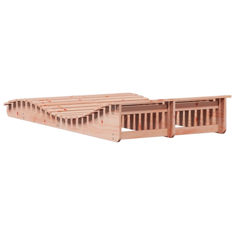 vidaXL Solid Douglas Wood Sun Lounger Large in Natural Wood