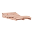 vidaXL Solid Douglas Wood Sun Lounger Large in Natural Wood