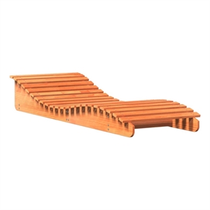 vidaXL Solid Pine Wood Sun Lounger Set of 2 Standard in Wax Brown