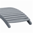 vidaXL Solid Acacia Sun Lounger Standard in Gray Wash
