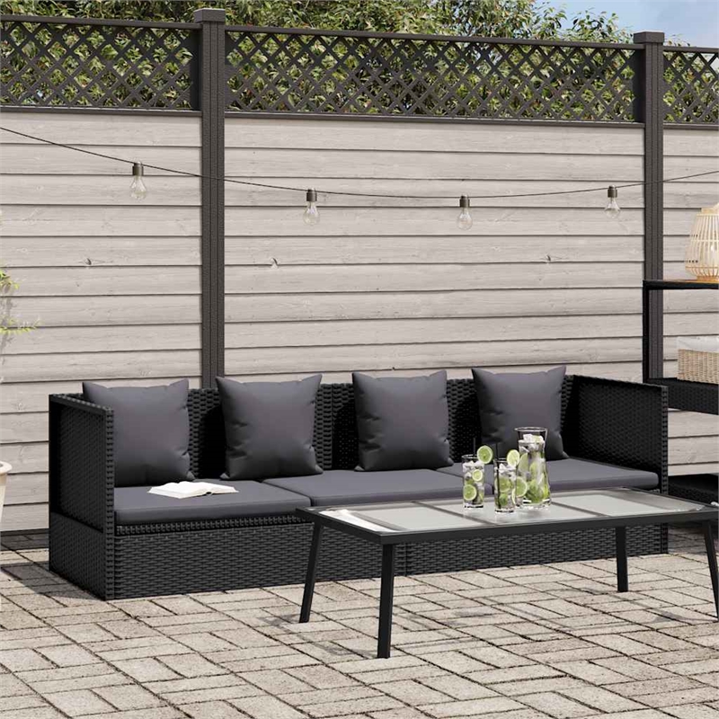 vidaXL Outdoor Patio Bed Chaise Lounge Adjustable Armrests Rectangular