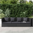 vidaXL Outdoor Patio Bed Chaise Lounge Adjustable Armrests Rectangular