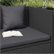 vidaXL Outdoor Patio Bed Chaise Lounge Adjustable Armrests Rectangular
