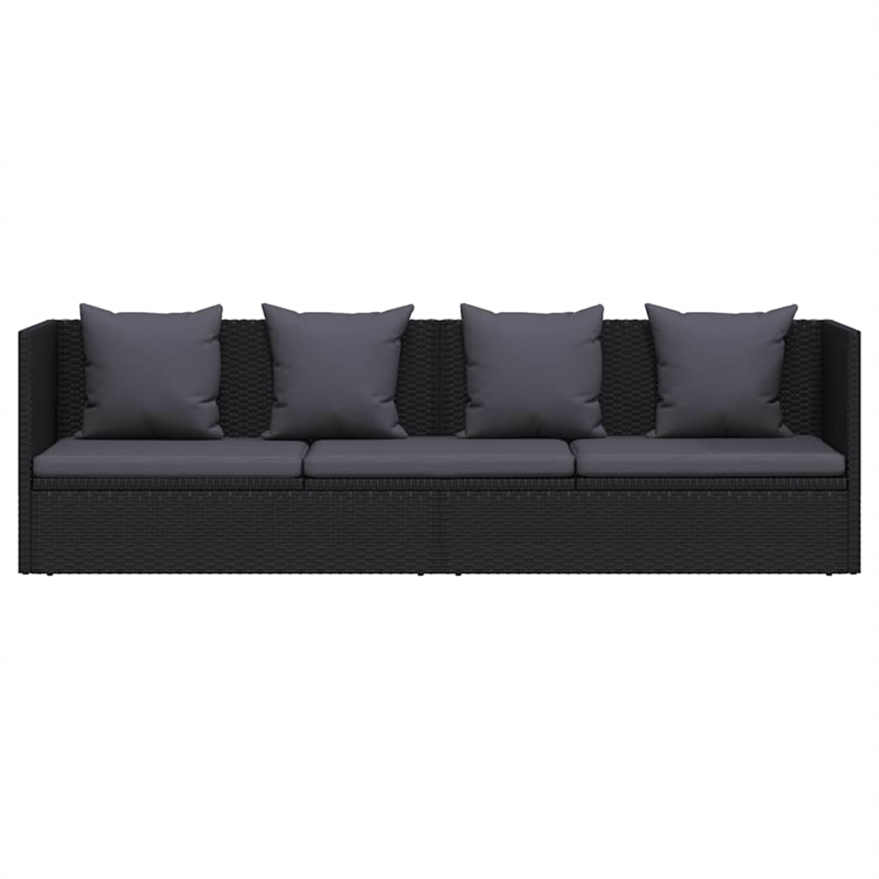 vidaXL Outdoor Patio Bed Chaise Lounge Adjustable Armrests Rectangular