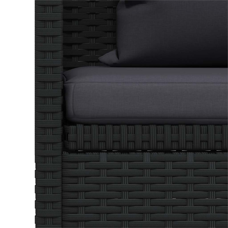vidaXL Outdoor Patio Bed Chaise Lounge Adjustable Armrests Rectangular