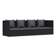 vidaXL Outdoor Patio Bed Chaise Lounge Adjustable Armrests Rectangular
