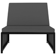 vidaXL Reclining Garden Chair in Black (Set of 3)