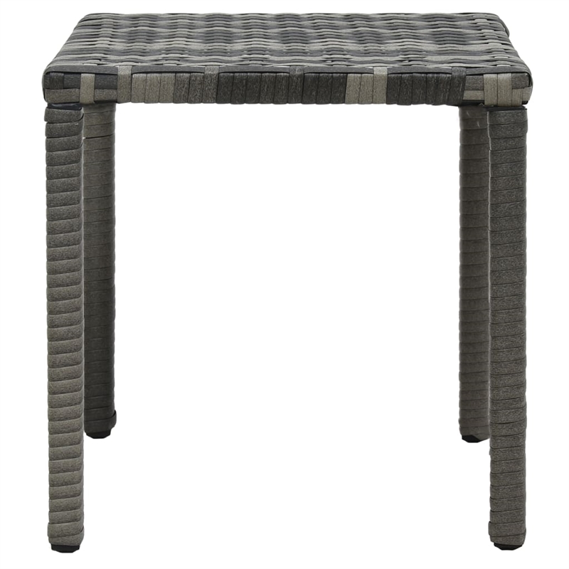 vidaXL PE Rattan Sun Lounger Extra Long in Anthracite