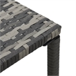 vidaXL PE Rattan Sun Lounger Extra Long in Anthracite