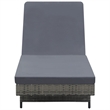 vidaXL PE Rattan Sunlounger Large in Anthracite