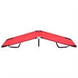 vidaXL Sun Lounger in Red