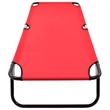 vidaXL Sun Lounger in Red