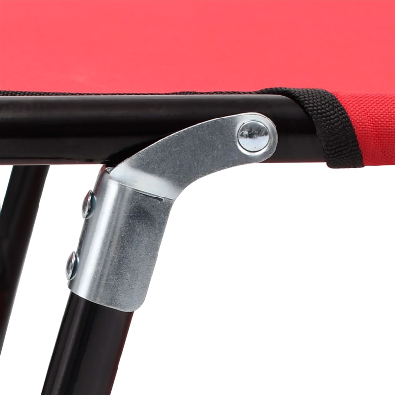 vidaXL Sun Lounger in Red