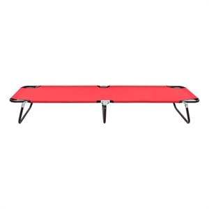 vidaXL Sun Lounger in Red