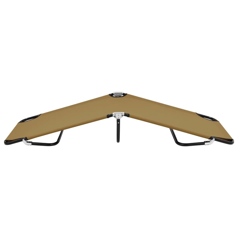 vidaXL Sun Lounger in Taupe