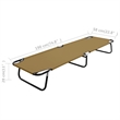 vidaXL Sun Lounger in Taupe