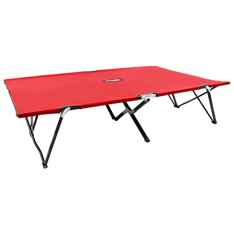 vidaXL Sun Lounger in Red