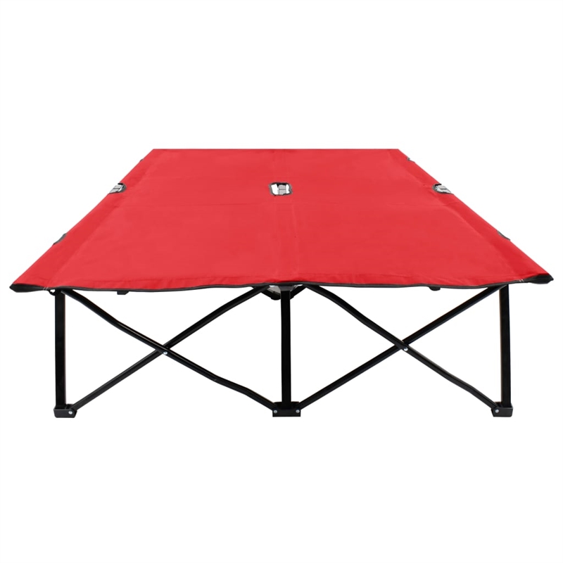 vidaXL Sun Lounger in Red