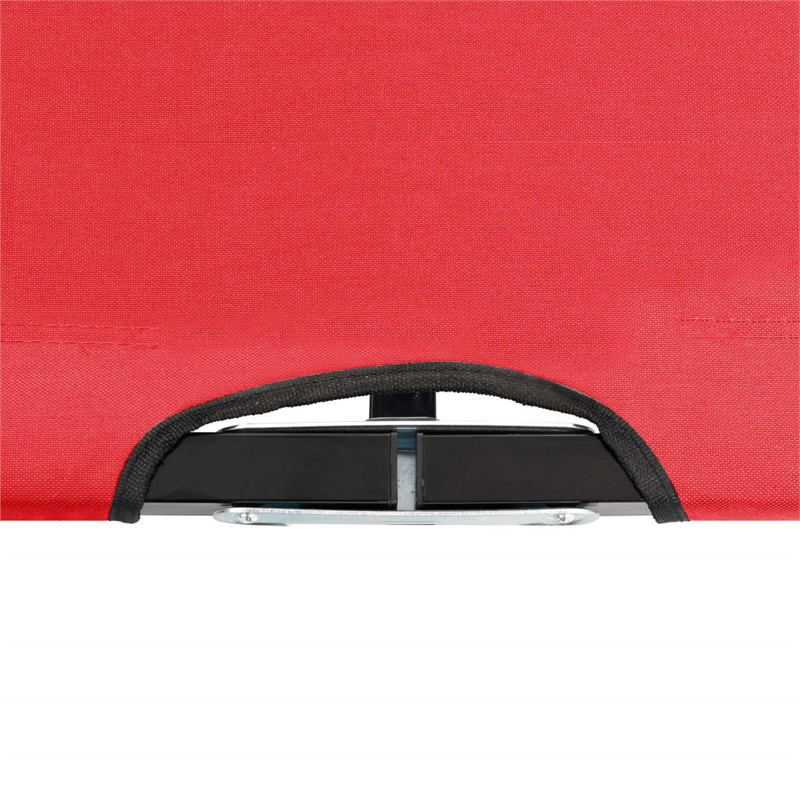 vidaXL Sun Lounger in Red