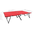 vidaXL Sun Lounger in Red