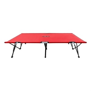 vidaXL Sun Lounger in Red