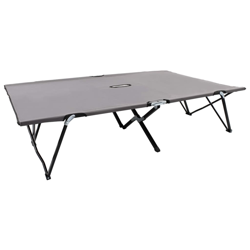 vidaXL Sun Lounger in Gray