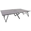 vidaXL Sun Lounger in Gray