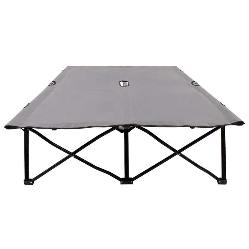 vidaXL Sun Lounger in Gray
