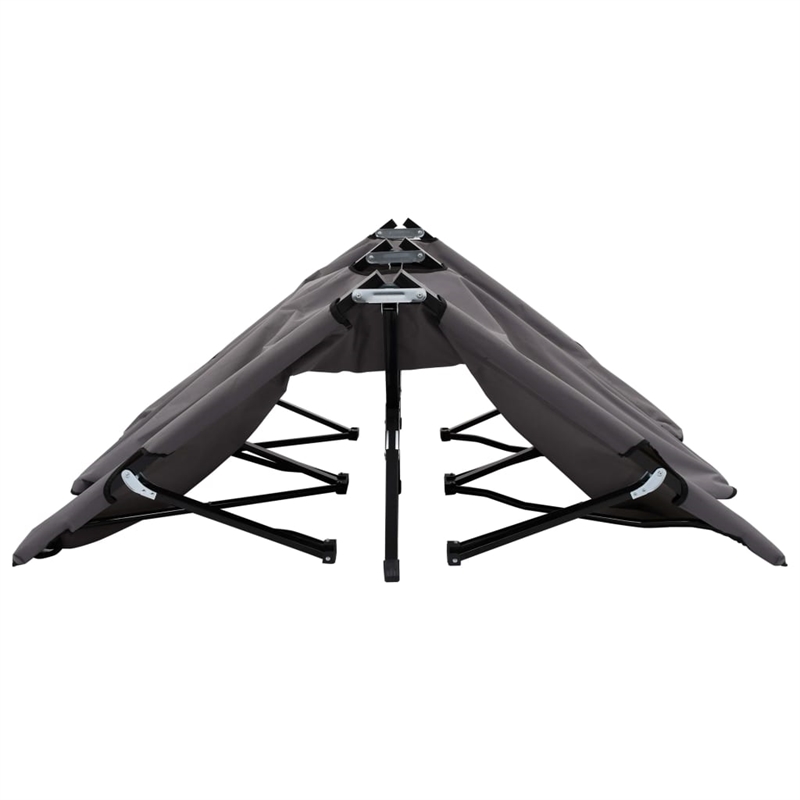 vidaXL Sun Lounger in Gray