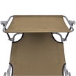 vidaXL Sunlounger in Taupe