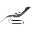 vidaXL Aluminum & Textilene Sun Lounger Standard in Black & Gray