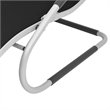 vidaXL Aluminum & Textilene Sun Lounger Standard in Black & Gray