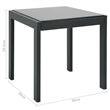 vidaXL Sun Lounger & Table Set of 2 in Gray
