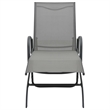 vidaXL Sun Lounger & Table Set of 2 in Gray