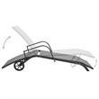 vidaXL Sun Lounger & Table Set of 2 in Gray