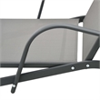 vidaXL Sun Lounger & Table Set of 2 in Gray
