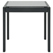vidaXL Sun Lounger & Table Set of 2 in Gray