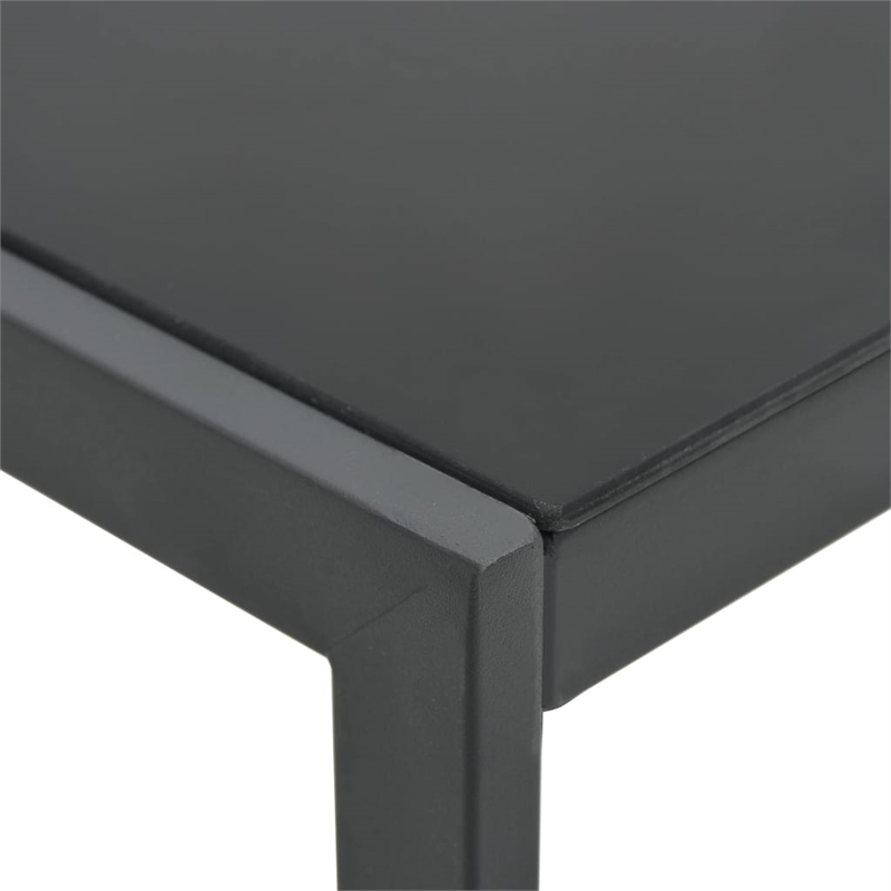 vidaXL Sun Lounger & Table Set of 2 in Gray
