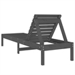 vidaXL Solid Pine Wood Sun Lounger Set of 2 Large in Gray