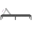 vidaXL Solid Pine Wood Sun Lounger Set of 2 Large in Gray