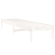 vidaXL Solid Pine Wood Sun Lounger Set of 2 Large in White