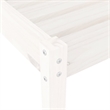 vidaXL Solid Pine Wood Sun Lounger Set of 2 Large in White