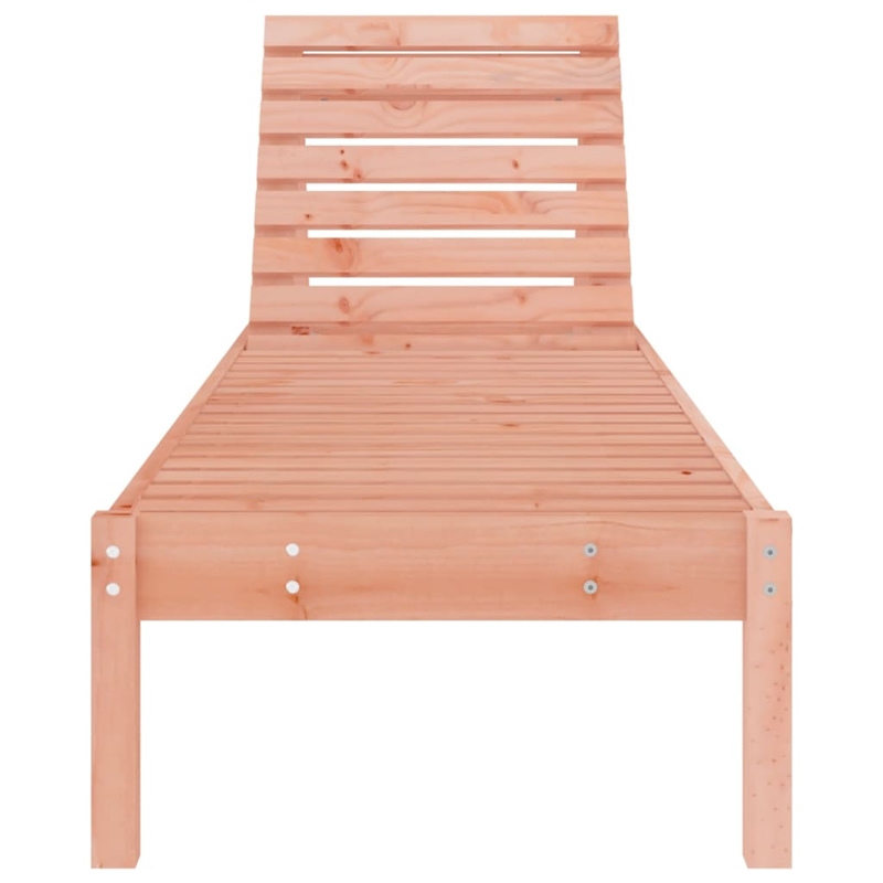 vidaXL Solid Douglas Wood Sun Lounger Large in Natural Wood